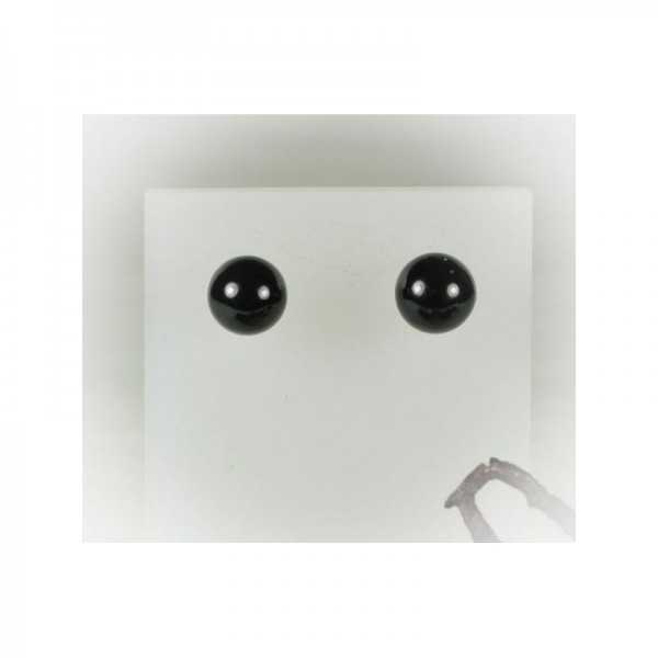 Stud earrings onyx