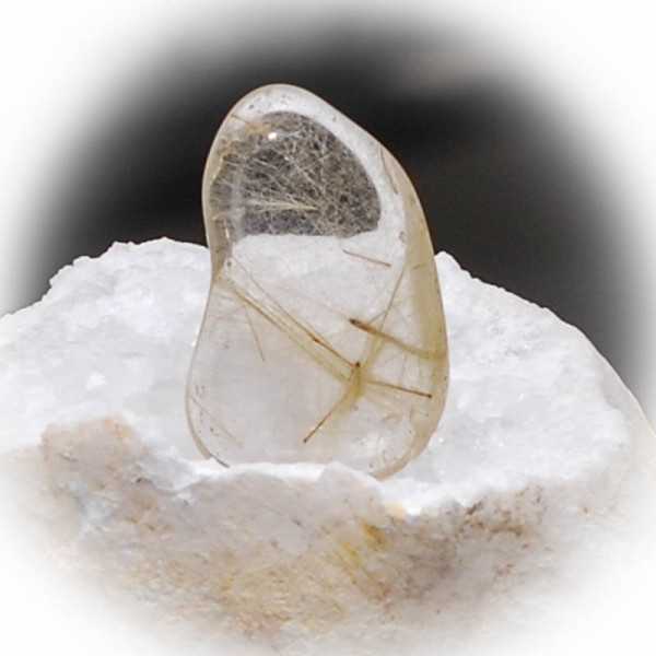 Rutile quartz tumbled stone Extra 1