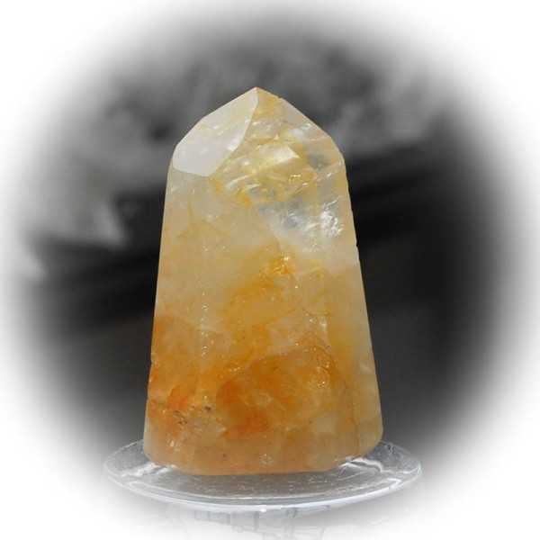 Golden Healer rock crystal tip